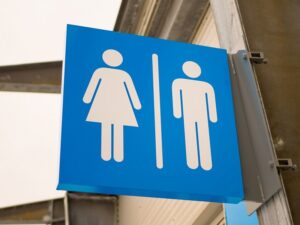 Outdoor-blue-toilets-sign-cm