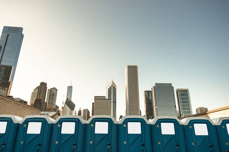 Chicago skyline with public toilets-cm