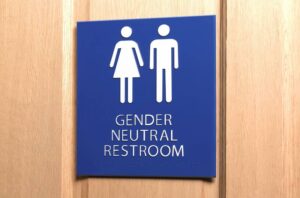 All Gender Bathroom Sign -cm