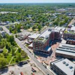 1567378561_Downtown Fort Wayne Electric Works GE building rooftop greenery aerial with McCulloch Park_Large-cm